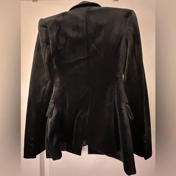 Express Velvet one button blazer in black. XS. NWT. Super soft - Picture 6 of 8